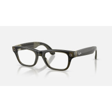 Ray-Ban Meta Blayzer Optics Gen2 Standard - Shiny Transparent Dark Olive / Demo Lens (RW7001 8530 50-19)