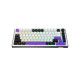 Клавиатура беспроводная Hator Hellyberry HK75 Wireless White/Violet