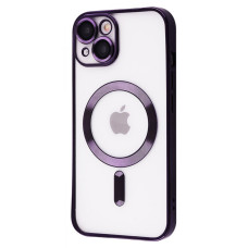 Чохол Metal Matte Case with Magnetic Ring iPhone 14 deep purple (54512)