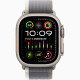Apple Watch Ultra 2 GPS + Cellular, 49mm Titanium Case with Green/Grey Trail Loop - M/L (MRF43)