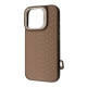 Чохол Kajsa Snake Pattern with Magnetic Ring iPhone 16 Pro desert titanium (59668)