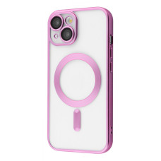 Чохол Metal Matte Case with Magnetic Ring iPhone 15 pink (54753)