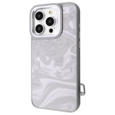Чохол Kajsa Fluid Art with Magnetic Ring iPhone 16 Pro gray (65327)