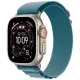 Apple Watch Ultra 3 GPS + Cellular 49mm Black Tit. Case w. Light Blue Alpine Loop - Medium (MF254+MG9L4)