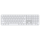 Клавіатура бездротова Apple Magic Keyboard with Touch ID and Numeric Keypad Bluetooth White (MK2C3)
