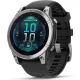 Garmin Fenix E 47mm AMOLED Stainless Steel with Black Silicone Band (010-03025-02,010-03025-00)