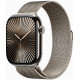 Apple Watch Series 10 GPS + Cellular 46mm Natural Titanium Case w. Natural Milanese Loop - M/L (MWYC3)