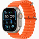 Apple Watch Ultra 2 GPS + Cellular, 49mm Titanium Case with Orange Ocean Band (MREH3)