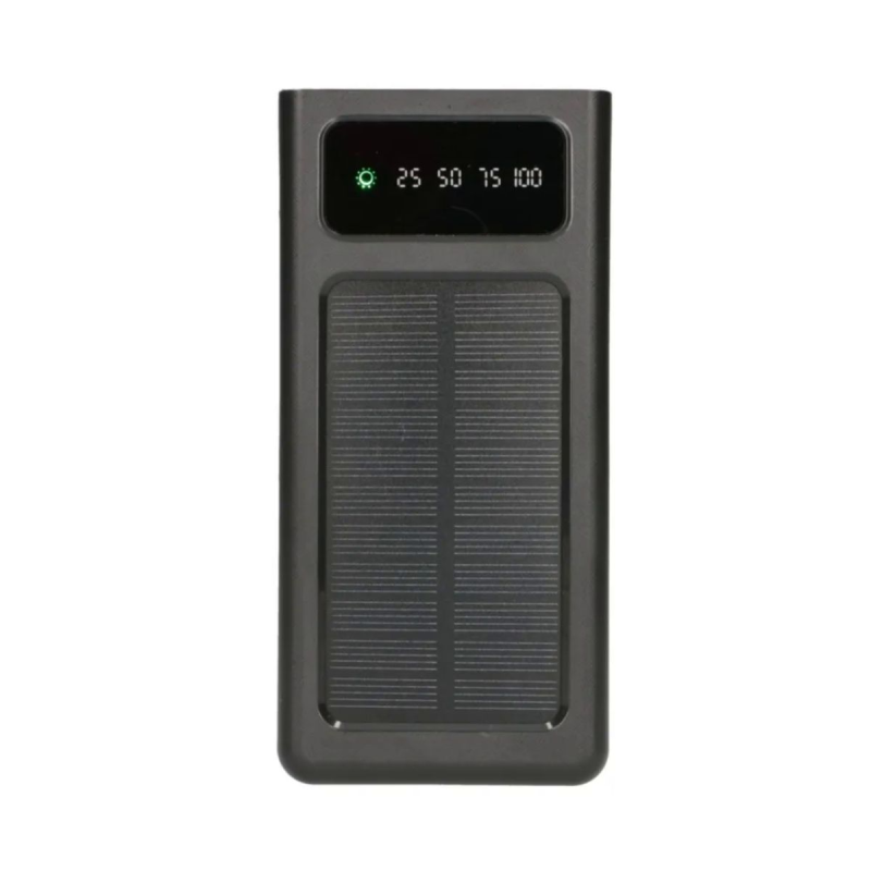 Портативный аккумулятор Extralink EPB-093 30000mAh Preto Solar, USB-C Black