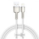 Кабель Baseus Cafule Metal Lightning 2.4A (1m) white (CALJK-A02)