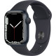 Apple Watch Series 7 GPS 41mm Midnight Aluminium Case with Midnight Sport Band (MKMX3)
