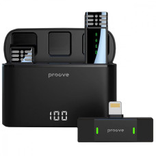 Бездротовий петличний мікрофон Proove Record Lightning black (PMRC00010102)