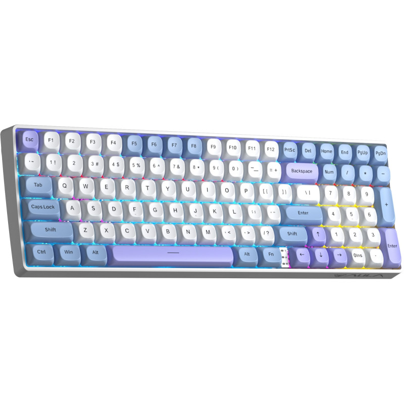 Клавиатура беспроводная Aula S100pro Red Switch White/Blue (6948391205762)