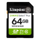 Карта памяти SDXC  64GB UHS-I Class 10 Kingston Canvas Select Plus R100MB/s (SDS3/64GB)