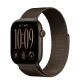 Apple Watch Series 12 GPS + Cellular 46mm Dark Bronze Aluminum Case with Dark Bronze Milanese Loop - S/M (MKDF4)