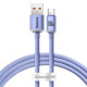 Кабель Baseus Crystal Shine Series Fast Charging Type-C 100W (1.2m) purple (CAJY000405)