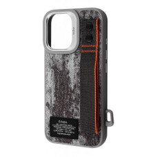 Чохол Kajsa Outdoor Collection Tie Dye with Magnetic Ring iPhone 16 gray (59670)