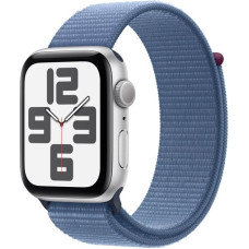 Apple Watch SE 2 GPS 44mm Silver Aluminium Case with Winter Blue Sport Loop (MREF3)