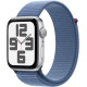 Apple Watch SE 2 GPS 44mm Silver Aluminium Case with Winter Blue Sport Loop (MREF3)