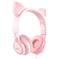 Гарнитура Hoco W36 Cat Ear (Pink)