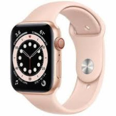 Apple Watch Series 6 GPS + Cellular 44mm Gold Aluminum Case with Pink Sand Sport Band (M07G3/MG2D3)