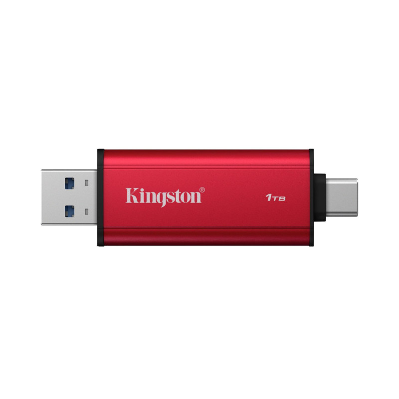 Накопичувач зовнішній SSD USB 1TB Kingston Dual Portable Red (SPSD/1TB)