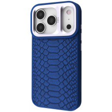 Чохол Kajsa Snake Pattern with Magnetic Ring iPhone 17 Pro Max blue (65336)