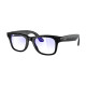Ray-Ban Meta Wayfarer Shiny Black Frame Clear Lenses (RW4008 601/SB 53-22)