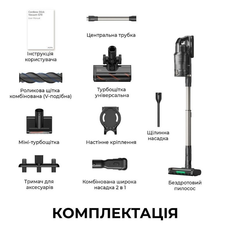 Аккумуляторный пылесос Mova G70 (V2583)