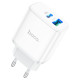 МЗП Hoco C105A Stage dual port PD20W + QC3.0 charger ( EU ) White