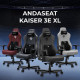 Кресло для геймеров Anda Seat Kaiser 3E XL Dark Gray Fabric (AD23YC-XL-09-GB-CF-G01)
