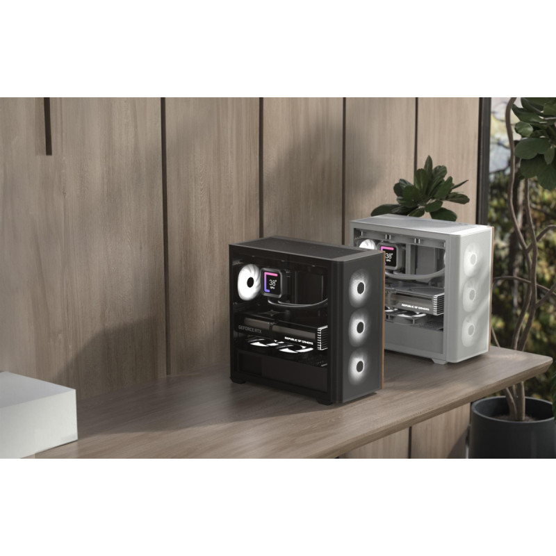 Корпус AeroCool D301A-G-BK-v2 (ACCS-DS03043.11) Black без БЖ