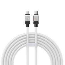 Кабель Baseus CoolPlay Series Fast Charging Type-C to Type-C 100W (2m) white (CAKW000302)