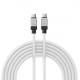 Кабель Baseus CoolPlay Series Fast Charging Type-C to Type-C 100W (2m) white (CAKW000302)