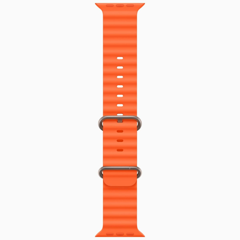 Apple Watch Ultra 2 GPS + Cellular, 49mm Titanium Case with Orange Ocean Band (MREH3)