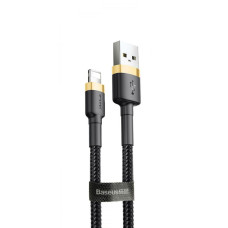Кабель Baseus Cafule Lightning 1.5A (2m) gold/black (CALKLF-CV1)