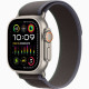 Apple Watch Ultra 2 GPS + Cellular, 49mm Titanium Case with Blue/Black Trail Loop - M/L (MRF63)