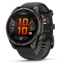 Garmin Fenix 8 Pro 47mm AMOLED Carbon Gray DLC Titanium with Black/Pebble Gray (010-03198-00,010-03198-01)