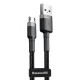 Кабель Baseus Cafule Micro USB 2.4A (1m) gray/black (CAMKLF-BG1)