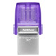 Накопичувач Kingston 128GB USB 3.2 Type-A Gen1 + Type-C DT microDuo 3C R200MB/s