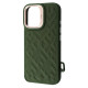 Чохол Kajsa Rhombus Collection with Magnetic Ring iPhone 16 olive (59676)