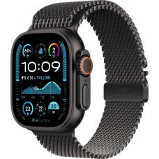 Apple Watch Ultra 2 GPS + Cellular 49mm Black Titan Case with Black Titan Milanese Loop - Medium (MX5U3)