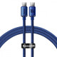 Кабель Baseus Crystal Shine Series Fast Charging Type-C to Type-C 100W (1.2m) blue (CAJY000603)