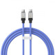 Кабель Baseus CoolPlay Series Fast Charging Type-C to Type-C 100W (1m) blue (CAKW000203)