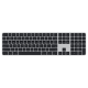 Клавіатура бездротова Apple Magic Keyboard with Touch ID and Numeric Keypad Bluetooth Black (MMMR3)