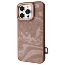Чохол Kajsa Fluid Art with Magnetic Ring iPhone 16 Pro Max desert titanium (65328)