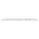 Клавіатура бездротова Apple Magic Keyboard with Touch ID and Numeric Keypad Bluetooth White (MK2C3)