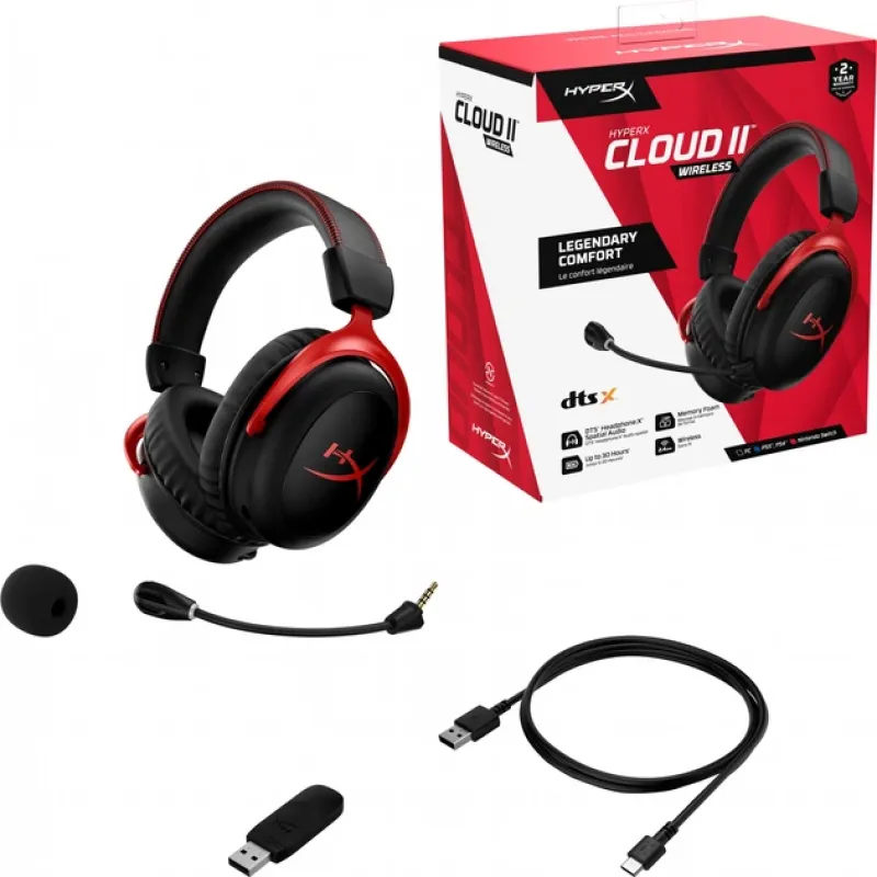 HyperX Cloud II Legendary Comfort Black-Red