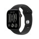 Смарт-часы Apple Watch Series 12 GPS 46mm Black Aluminum Case with Black Sport Band - S/M (MJEK4)