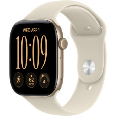 Смарт-часы Apple Watch Series 12 GPS 46mm Light Gold Aluminum Case with Sand Sport Band - S/M (MJEN4)